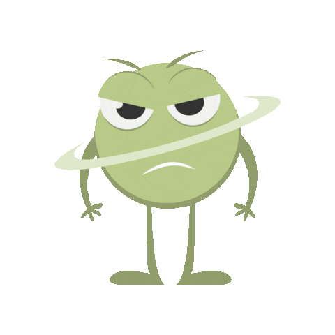 coordea giphygifmaker angry grumpy green character Sticker