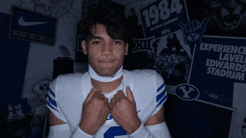 Byu Football Clap GIF by BYU Cougars