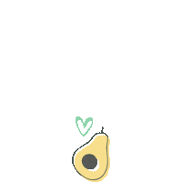 sofiacmpgnl amor corazon avocado corazones Sticker