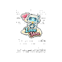 I Love You Hearts Sticker by Digi 995