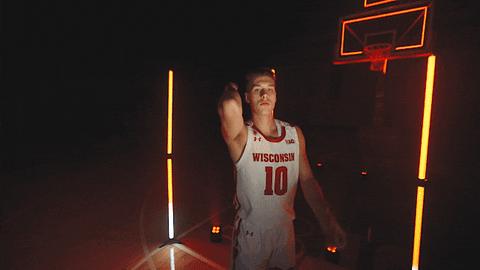College Basketball Isaac GIF by Wisconsin Badgers