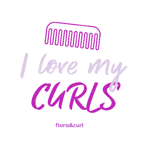 Afro Hair Curls Sticker by Flora & Curl