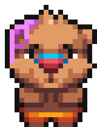 badkidgames games bear kid bad Sticker