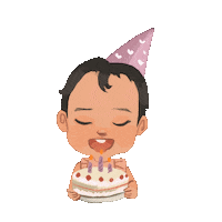 Party Birthday Sticker by Rafhi Dominic