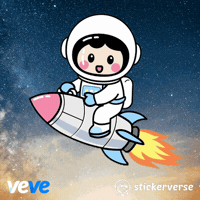 Flying To The Moon GIF by VeVe