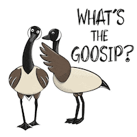 The Goose Bird Sticker by Bare Tree Media