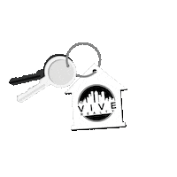viverealtytx realty keys vive hanging Sticker