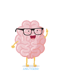 Thinking Nerd Sticker by Ana Armendariz