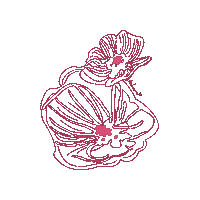 Flower Outline Sticker by Imbarro Home & Fashion