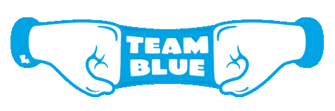 Team Blue Sticker by Louisiana Blue