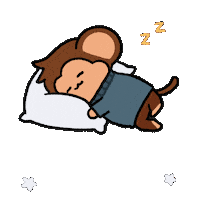 Night Sleep Sticker by Chimpers