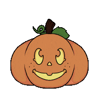 KayleighAnnWilliams animation halloween pumpkin jack o lantern Sticker