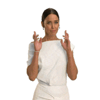 React Fingers Crossed Sticker by Celebrity Apprentice Australia