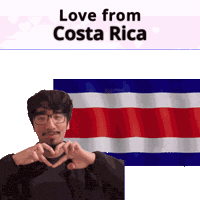 Costa Rica Cr Sticker