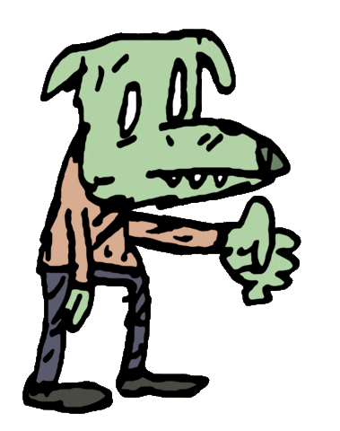 Happy Dog Sticker