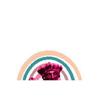 Erasmusalumniclub pink rainbow rotterdam rainbows Sticker