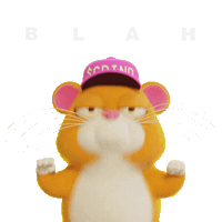 Blah Blah Blah Hamster Sticker by Grind