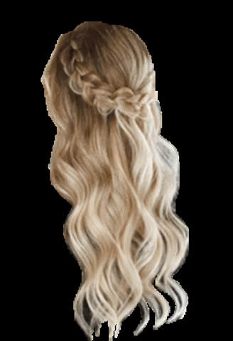 styledbyjordan wedding blonde hairstylist braids GIF