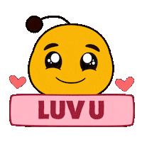 I Love You Plan Bee Sticker by Plan Bee Studios