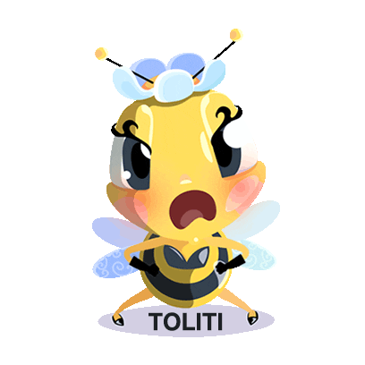 sad honey bee Sticker by Toliti