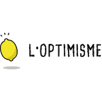 loptimisme logo lemon citron optimisme Sticker