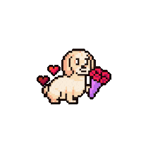 I Love You Flowers Sticker by HotDogs