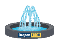 Klamath Falls Fountain Sticker by Oregon Tech