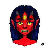 Vannemmo japan mythology oni Sticker