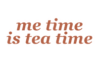 pyurtea tea leaf tea time me time Sticker