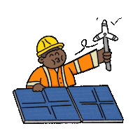 Happy Solar Panels Sticker by YLLW
