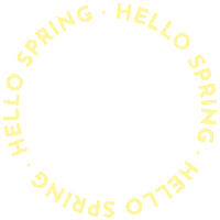 Spring Hello Sticker by Pink Box