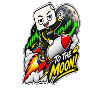 To The Moon Crypto Sticker by ZTIKIX