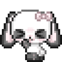 Pixel Bunny Sticker
