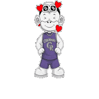 Colorado Rockies Love Sticker by Zhot