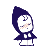 Girl Waiting Sticker