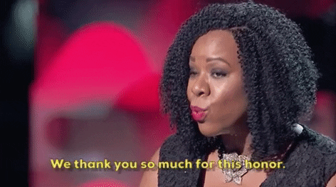 we thank you so much for this honor GIF by Black Girls Rock
