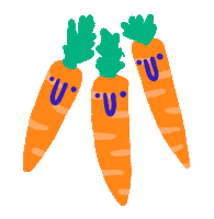 Hungry Orange Sticker by Eledraws (Eleonore Bem)