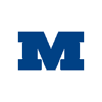 MillikinUniversity mu big blue go big blue millikin Sticker