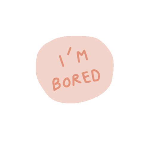 Bored Sticker