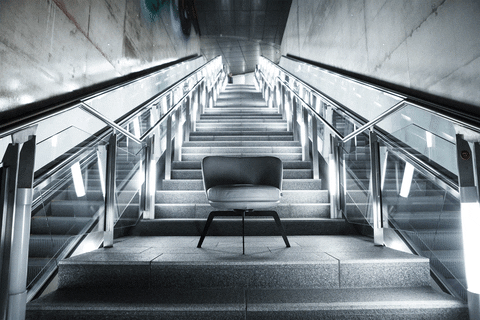 whitedesk giphyupload cozy koln escalator GIF