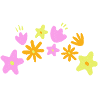 julilu flower spring crown flowercrown Sticker