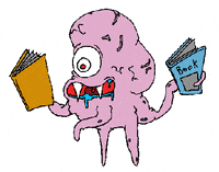 churchofdivineapathy fly alien church books GIF