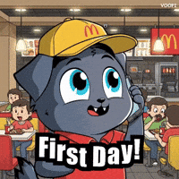 First Day Job GIF