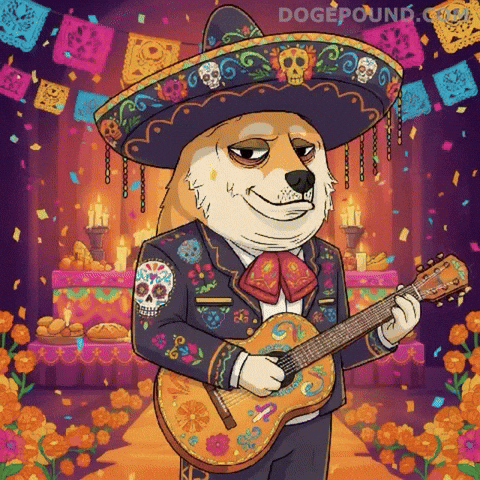 Playing Day Of The Dead GIF by Doge Pound