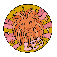 Zodiac Sign Vintage Sticker by Doodle by Meg