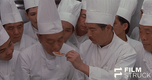 ang lee eating GIF by FilmStruck
