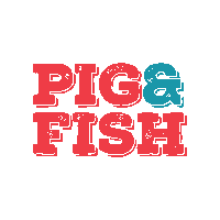 Pig And Fish Sticker