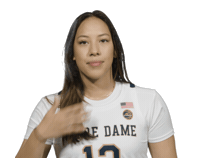 Notre Dame Hair Flip Sticker by Notre Dame Fighting Irish