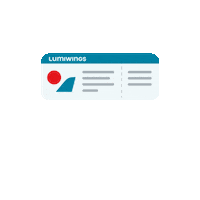 Lumiwings travel ticket volare volo Sticker