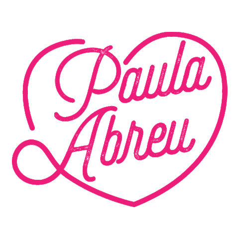 pink logo Sticker by Paula Abreu